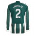 Manchester United Victor Lindelof #2 Replika Borta matchkläder 2023-24 Långa ärmar